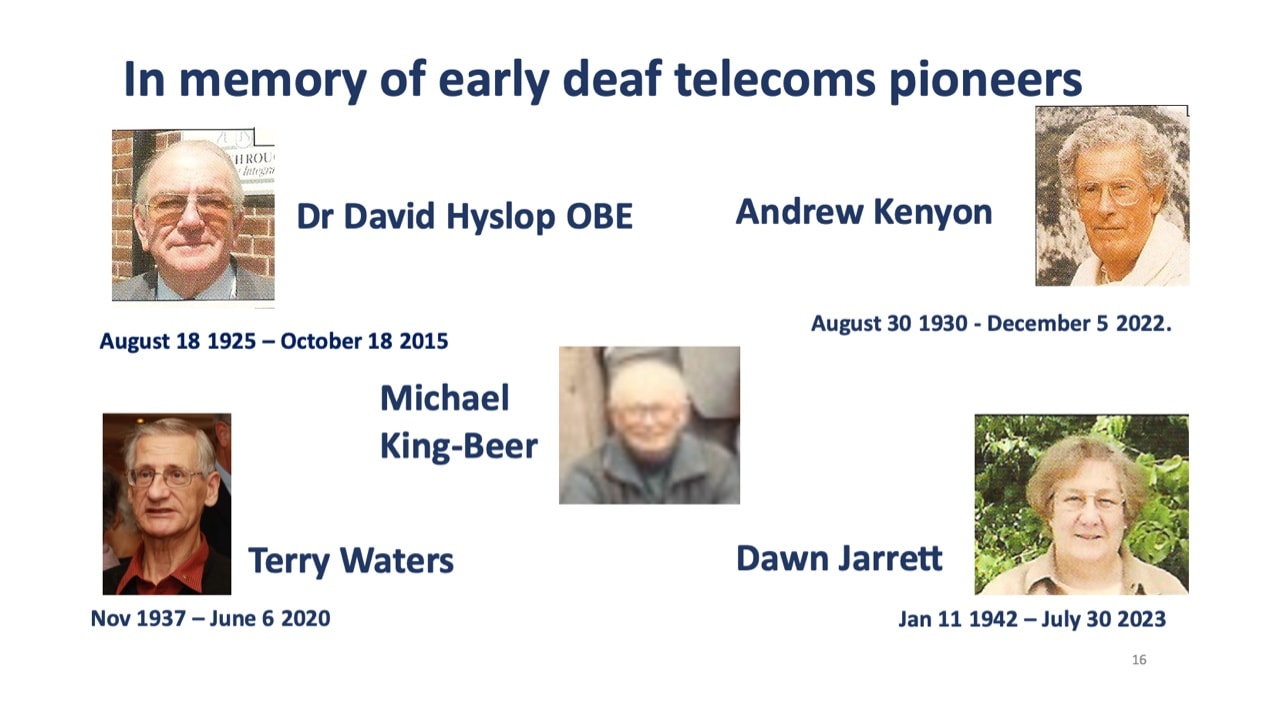 In memory of early deaf telecoms pioneers